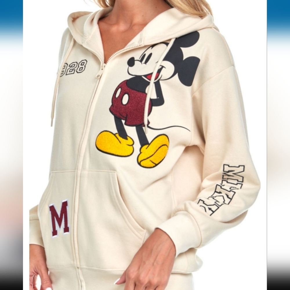 DISNEY MICKEY MOUSE full zip hoodie sweatshirt - Picture 3 of 13